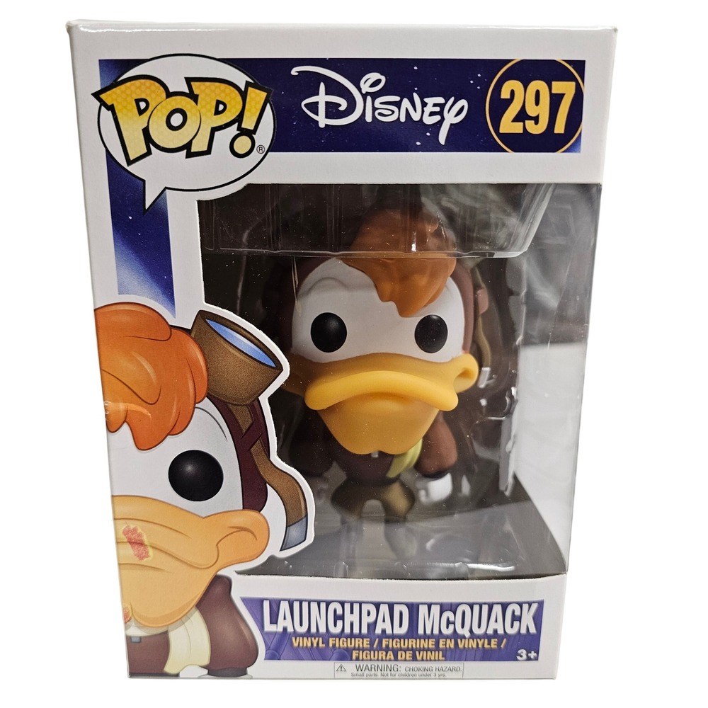 Funko Pop Disney Darkwing Duck Launchpad McQuack 297‎ Vinyl Figure Collectible